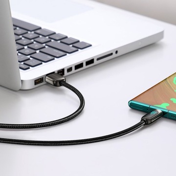 КАБЕЛЬ BASEUS FAST USB / USB C ПРОЧНЫЙ КАБЕЛЬ С ИЗМЕРИТЕЛЕМ МОЩНОСТИ 66 Вт 1 м