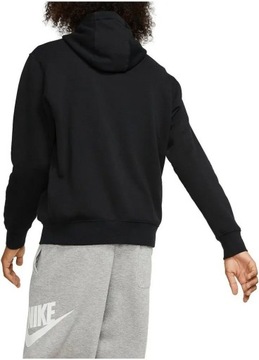 Męska bluza z kapturem rozpinana Nike Nsw Club HOODIE czarna rozmiar M