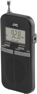 Radio cyfrowe kieszonkowe na baterie AM, FM JVC RA-E411B pamięć 10 stacji