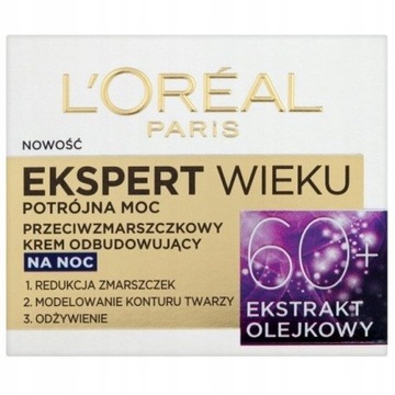 Loreal Ekspert Wieku krem Przeciwzm. na noc 60+