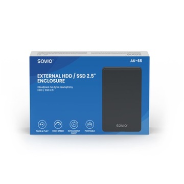 Внешний корпус для 2,5-дюймового жесткого диска/SDD, USB,
