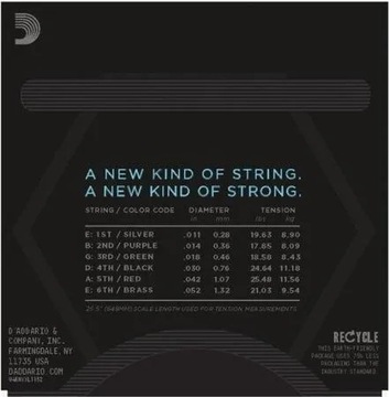 Struny d'addario nyxl Nickel Wound nyxl1152