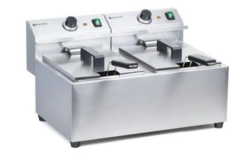 Frytownica gastronomiczna Mastercook 7kW 230V 2 x 8L - Hendi 207307