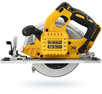 Циркулярная пила на аккумуляторе. 18 В DeWalt DCS572P2 2x5 Ач работает с рейкой