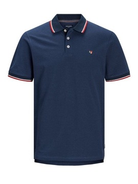 Jack&Jones PREMIUM Polo Bluwin 12169064 Granatowy Regular Fit