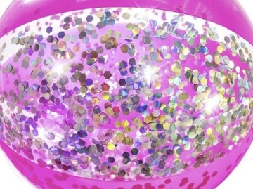 Пляжный мяч с блестками Розовый 41см Bestway 31050