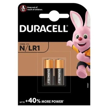 Bateria N LR1 Duracell 1,5V 910A E90 2 sztuki