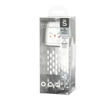 СУАВИНЕКС SX PRO СТЕКЛЯННАЯ БУТЫЛКА BONHOMY 240 МЛ Бежевый