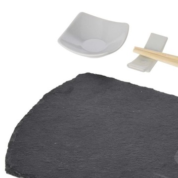 Zestaw do serwowania sushi, przekąsek, przystawek, 4 el.