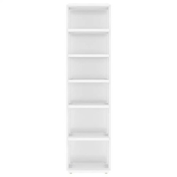 vidaXL Шкаф для обуви глянцевый белый 27,5x27x102 см