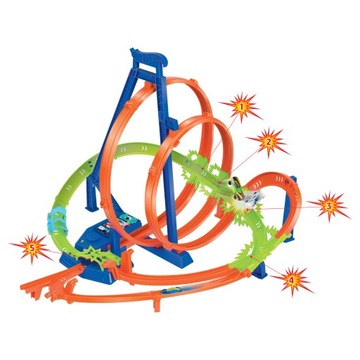 Авария в эпической петле Hot Wheels