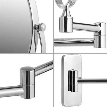 Подвесное зеркало в плафонах серого и серебристого цвета 10x Tectake