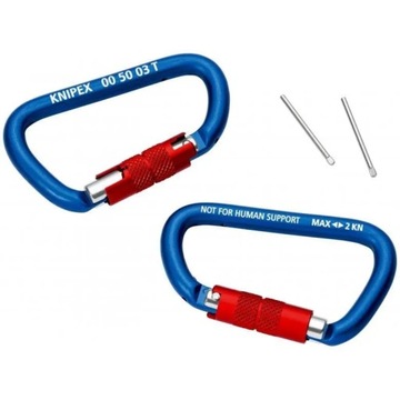 2 карабина TT, 00 50 03 T BK, KNIPEX