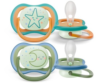 AVENT 2 smoczki smoczek uspokajający ultra AIR 18+ m