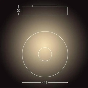 Потолочный светильник Philips Hue White ambiance Enrave среднего размера