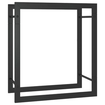 Деревянная подставка, матовая черная, 50x28x132 см, сталь