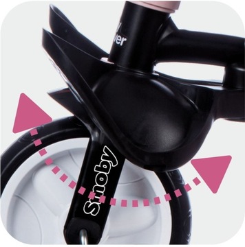 Трехколесный велосипед Smoby Baby Driver Розовый OUTLET
