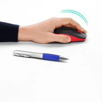 Logitech M190 Оптическая красная беспроводная мышь