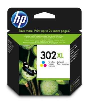 Tusz HP 302XL KOLOR F6U67AE trójkolorowy oryginał DATA DEC/2023