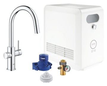 Bateria kuchenna stojąca Grohe Blue Professional Chrom
