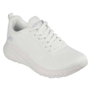 Skechers Buty Damskie Sportowe oddychające białe Bobs Squad 37,5 EU