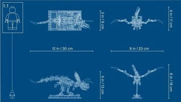 LEGO 21320 Ideas Скелеты динозавров