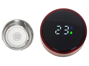 Термокружка-термос smart LED 500мл, бордовый, датчик температуры