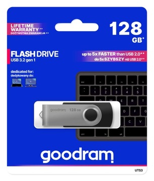 ПОРТАТИВНАЯ ПАМЯТЬ USB 3.2 GEN 1 UTS3 GOODRAM 128 ГБ
