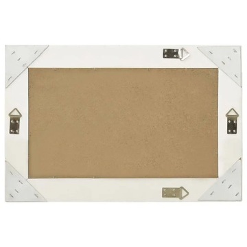 vidaXL Настенное зеркало в стиле барокко 60x40 см, белое