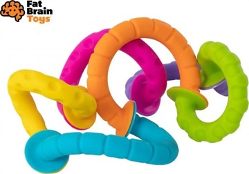 Прорезыватели PIPSQUIGZ RINGLETS BOBO SUCTION CUP RINGS soft INFANT цвет