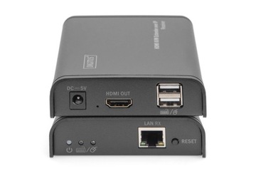 KVM-удлинитель/удлинитель (HDMI+USB) до 120 м по Cat.5e UTP или IP