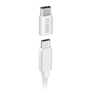 АДАПТЕР microUSB - USB-C SBS белый