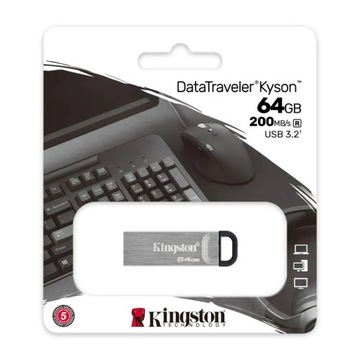 KINGSTON FLASH Kyson 64 ГБ USB3.2 Gen 1