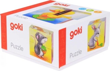 Кубические блоки с животными