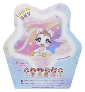 580195 Кукла Glitter Babyz Unicorn Lunita Sky меняет цвет