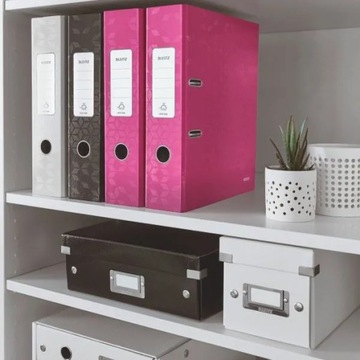 Папка Leitz Wow 180° А4 80мм розовая