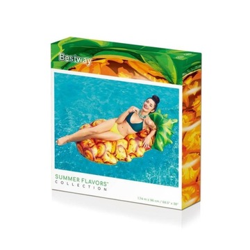 Dmuchany materac plażowy Ananas 174x96cm BESTWAY
