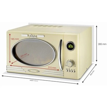 МИКРОВОЛНОВАЯ ПЕЧЬ РЕТРО СВЧ КРЕМ ОТДЕЛЬНО СТОЯЩАЯ 1000ВТ 23Л