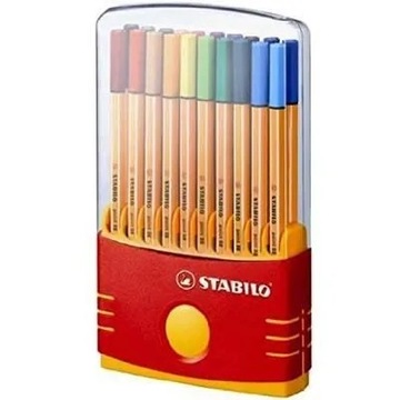 Pisaki STABILO point 88 Zestaw 20 sztuk w pudełku