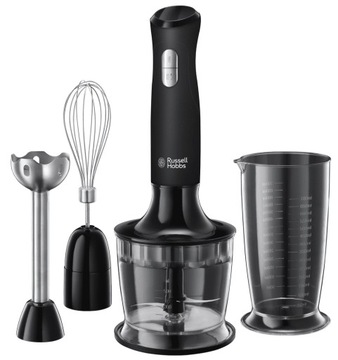 БЛЕНДЕР РУЧНОЙ МИКСЕР RUSSELL HOBBS ЧЕРНЫЙ 3в1 POWER