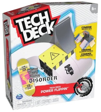 TECH DECK SET FINGERBOARD RAMP POWER FLIPPIN DISORDER + СКЕЙБОРД