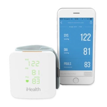 iHealth | Наручный тонометр | БП7С | Белый | Читать кровяное давление