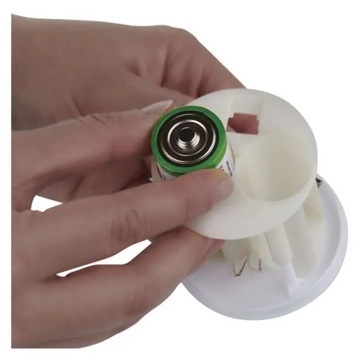 Светодиодная кладбищенская свеча, белая, 2x C, датчик сумерек, IP44, таймер / DCCV2