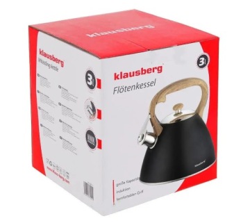 KLAUSBERG ЧАЙНИК СО СВИСТОКОМ 3л KB-7262