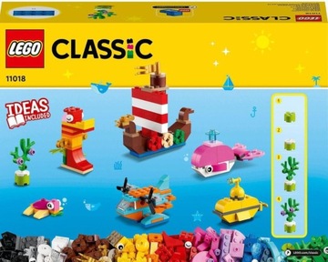 LEGO Classic 11018 Ocean Fun Корабль Подводная лодка Самолет Кит