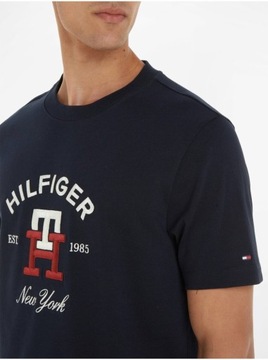 TOMMY HILFIGER KOSZULKA MĘSKA T-SHIRT GRANATOWA L