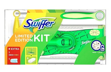 ZESTAW STARTOWY SWIFFER 2IN1 KIT MOP MIOTEŁKA DO KURZU WKŁADY SUCHE STARTER