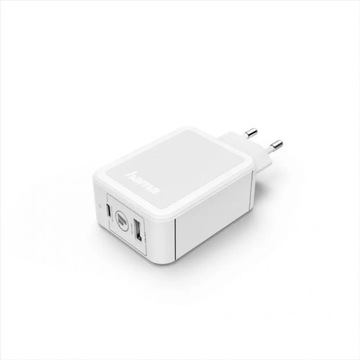 БЫСТРОЕ СЕТЕВОЕ ЗАРЯДНОЕ УСТРОЙСТВО HAMA Быстрая зарядка/подача питания +USB-A 42 ВАТТ