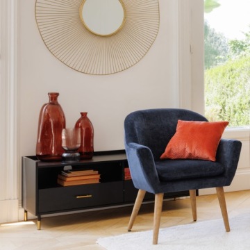 БОЛЬШАЯ ДЕКОРАТИВНАЯ ВАЗА ДЛЯ ЦВЕТОВ ПЕРЕРАБОТАННОЕ СТЕКЛО ULY 51 см