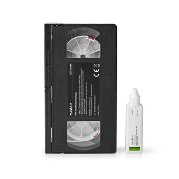 Nedis CLTP100BK VHS чистящая кассета для видеорегистраторов, жидкость 20 мл